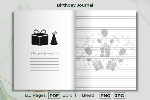 The Birthday Line Journal: A Ready-Made KDP Interior Solution