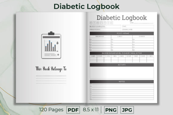 The Diabetic Logbook Food Journal KDP Interior: A Practical Tool for Health and Business