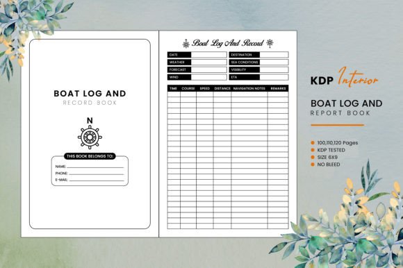 The Essential Tool for Every Boat Owner: A Professional Boat Log Book Interior