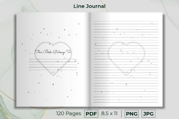 The Heart Theme Lined Journal Notebook V5: A Foundation for Thoughtful Expression