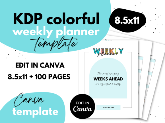 Weekly Planner Interior ⋆ Colorful: A Comprehensive Evaluation for KDP Publishers