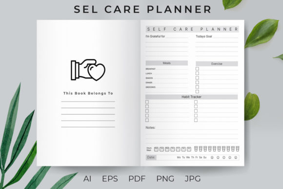 Your Self-Care Blueprint: Unveiling the Self Care Planner KDP Interior V6